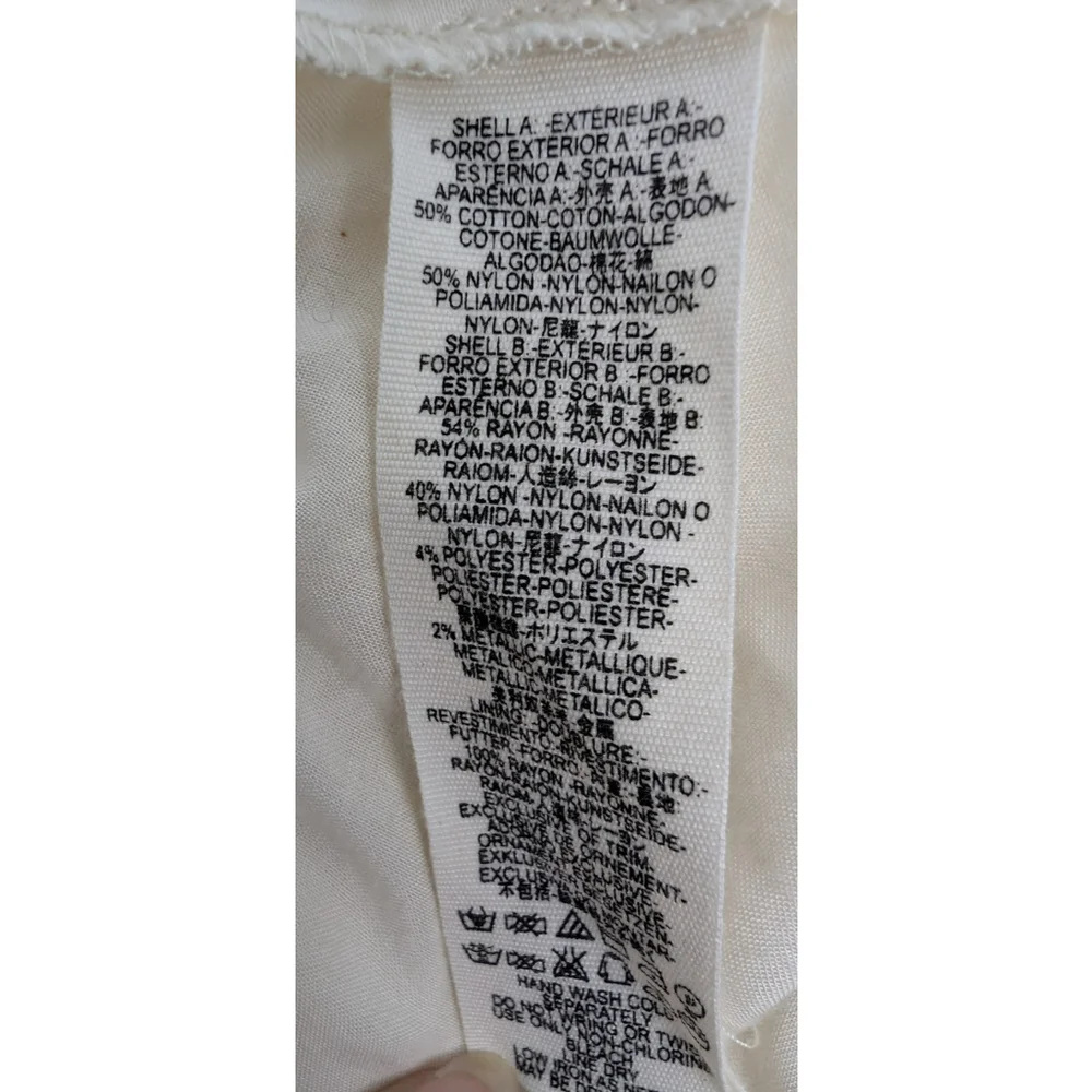 NWT Free People Don’t You Dare Lace Dress Ivory Neutral Combo Sz S Bachelorette - Picture 8 of 11